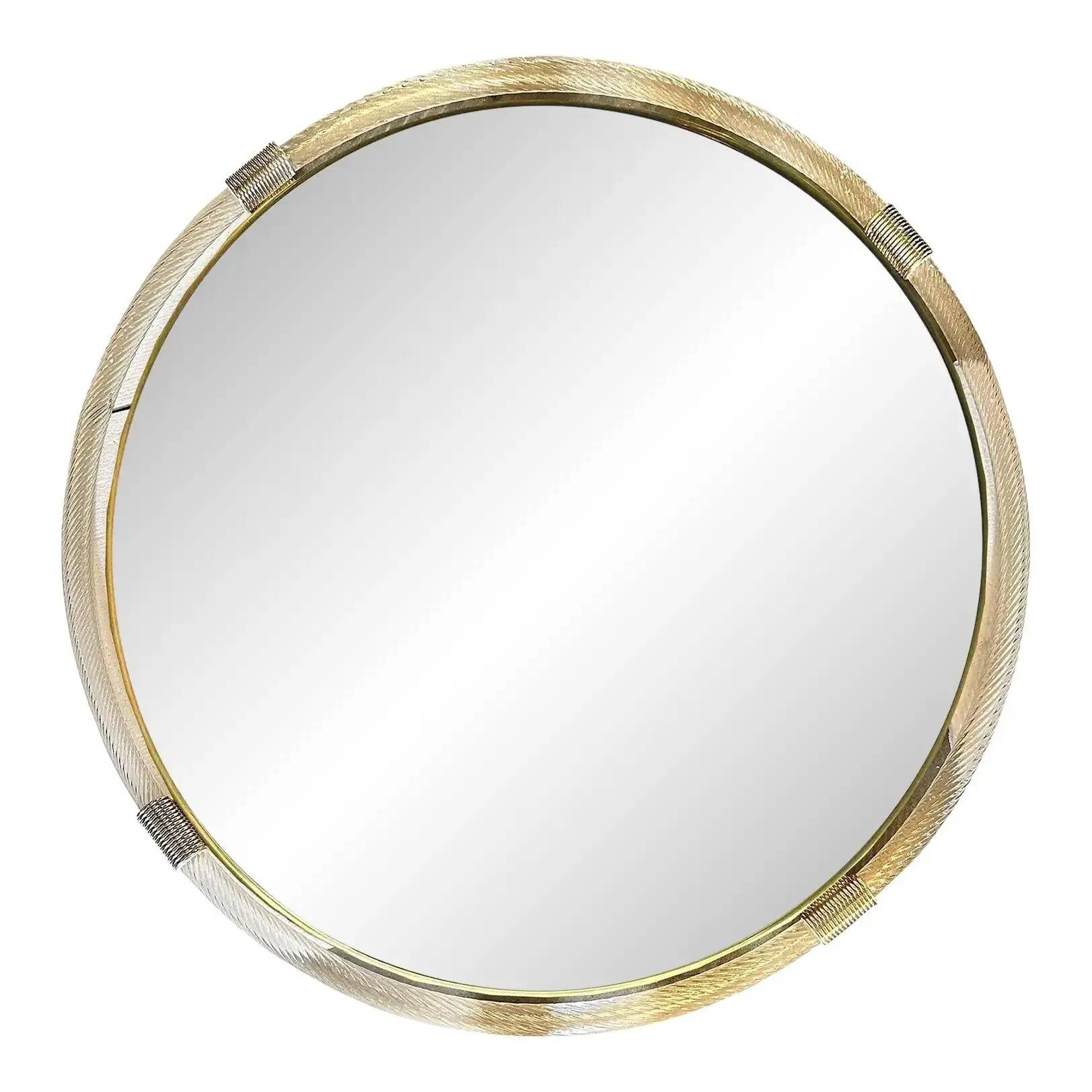 Italian Grand Murano Glass Venetian Wall Mirror by Simoeng
