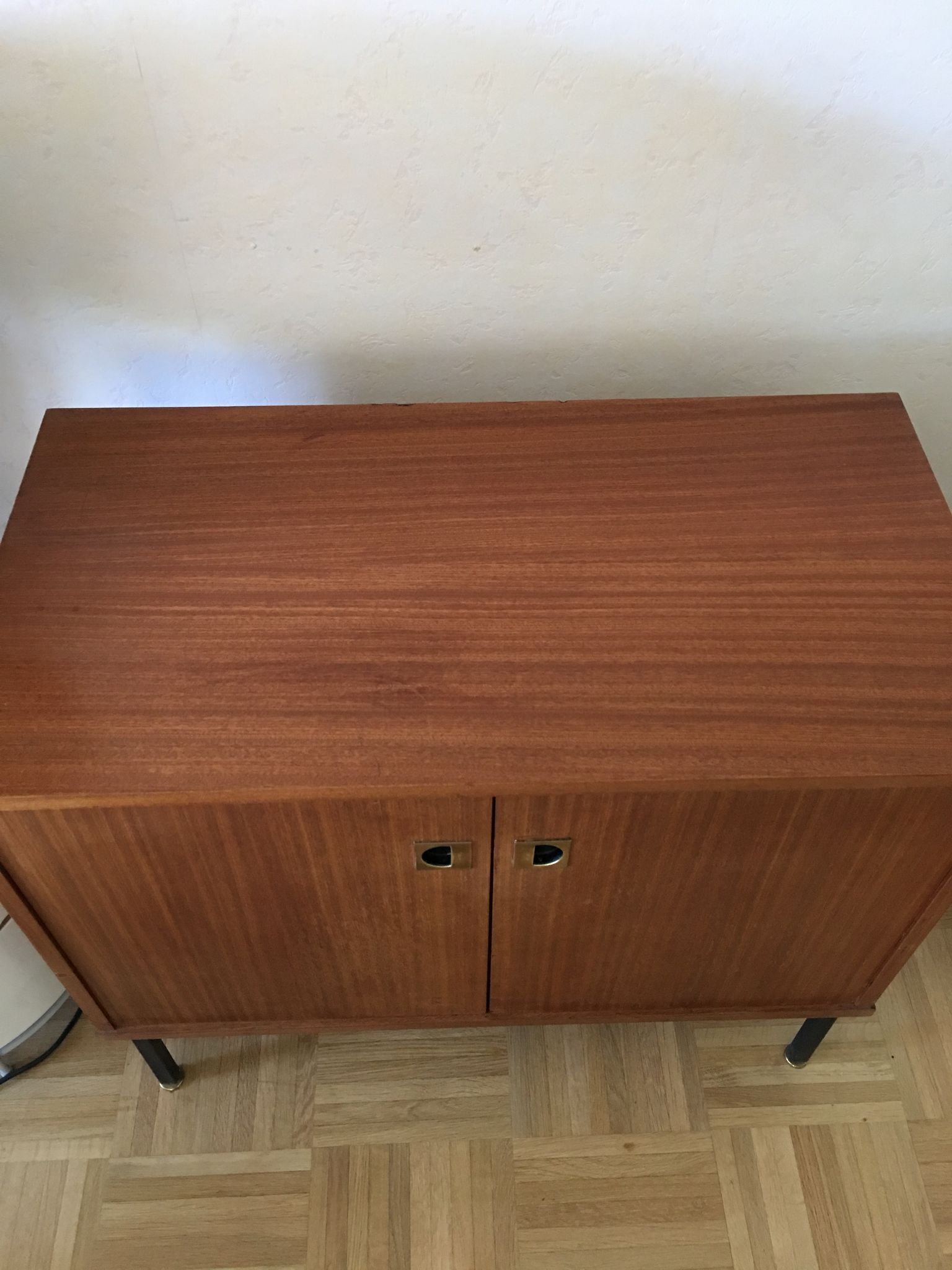 Meuble vintage en placage teck