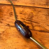 Wooden foot table lamp