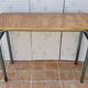 Vintage wooden and metal school desk