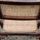 Set of 4 folding chairs wood and canning of the 70s