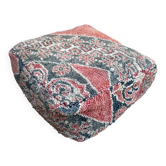 Pouf Kilim berbère fait main, coussin de sol