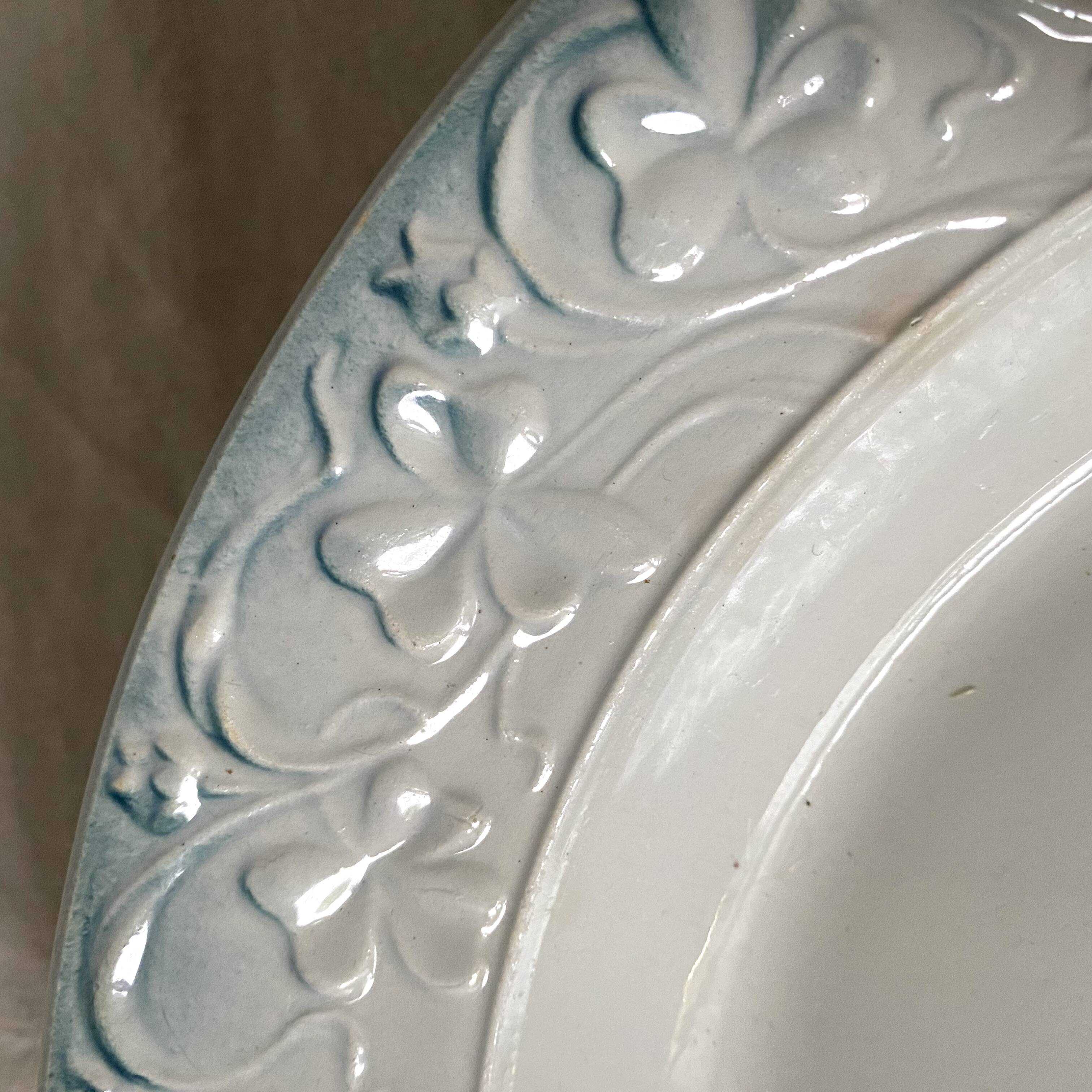 St Amand hollow dish with rooster decoration