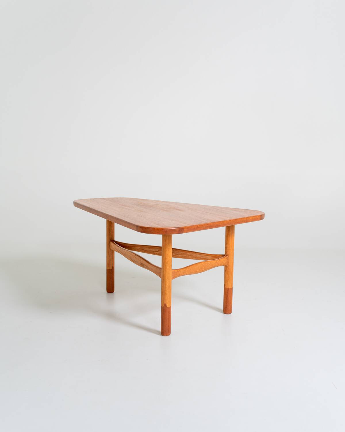 Teak and oak side table by Yngve Ekström for Westbergs Möbler, Sweden, 1950