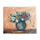 Tableau peinture ancienne nature morte aux fleurs