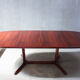 Danish oval rosewood dining table, 1960s