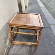 Table basse en bambou
