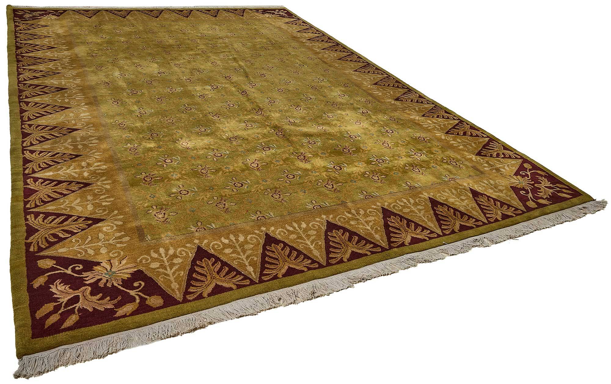 Turkish Handknotted Wool Oushak Rug 295 cm x 407 cm