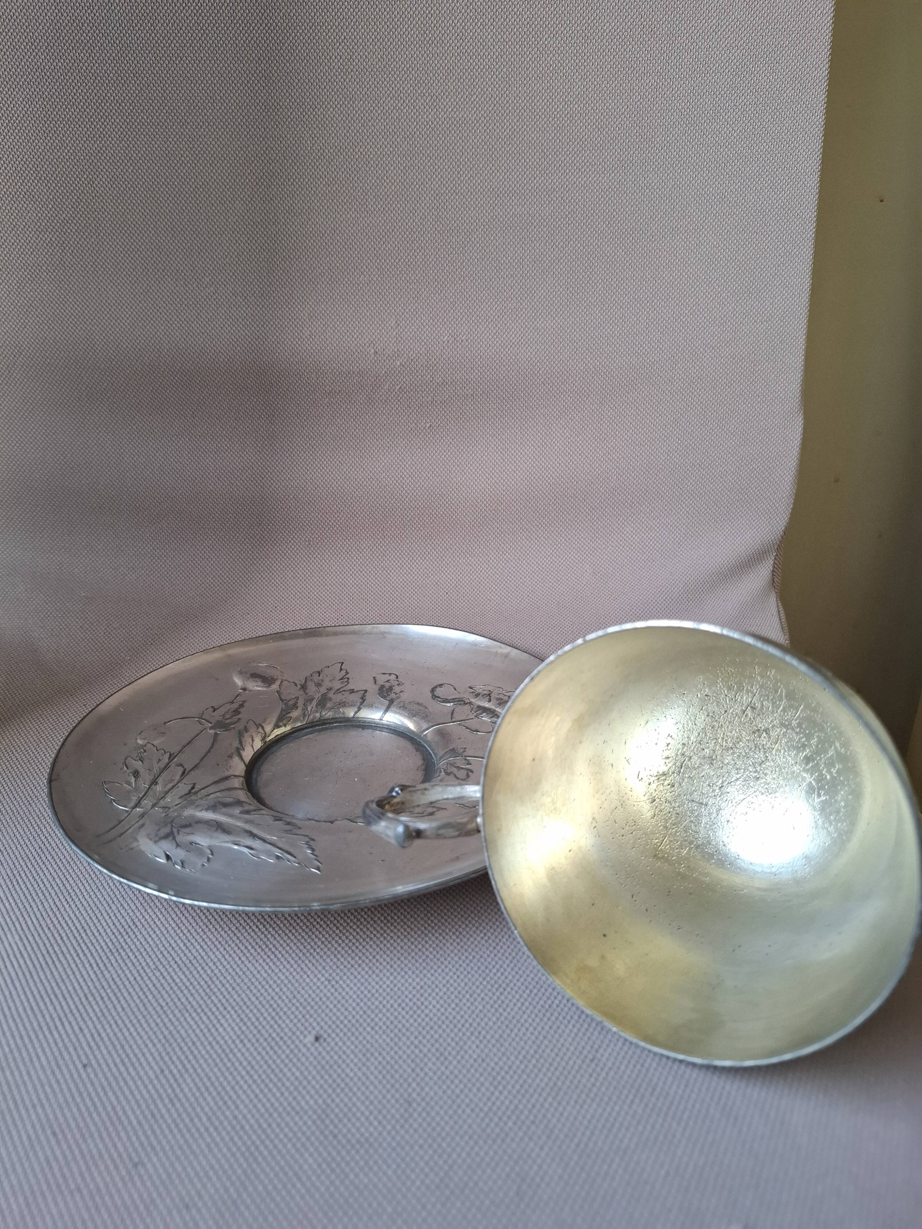 Gallia/Christofle silver-plated mug