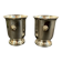 Pair of egg cups – lion heads – Empire style