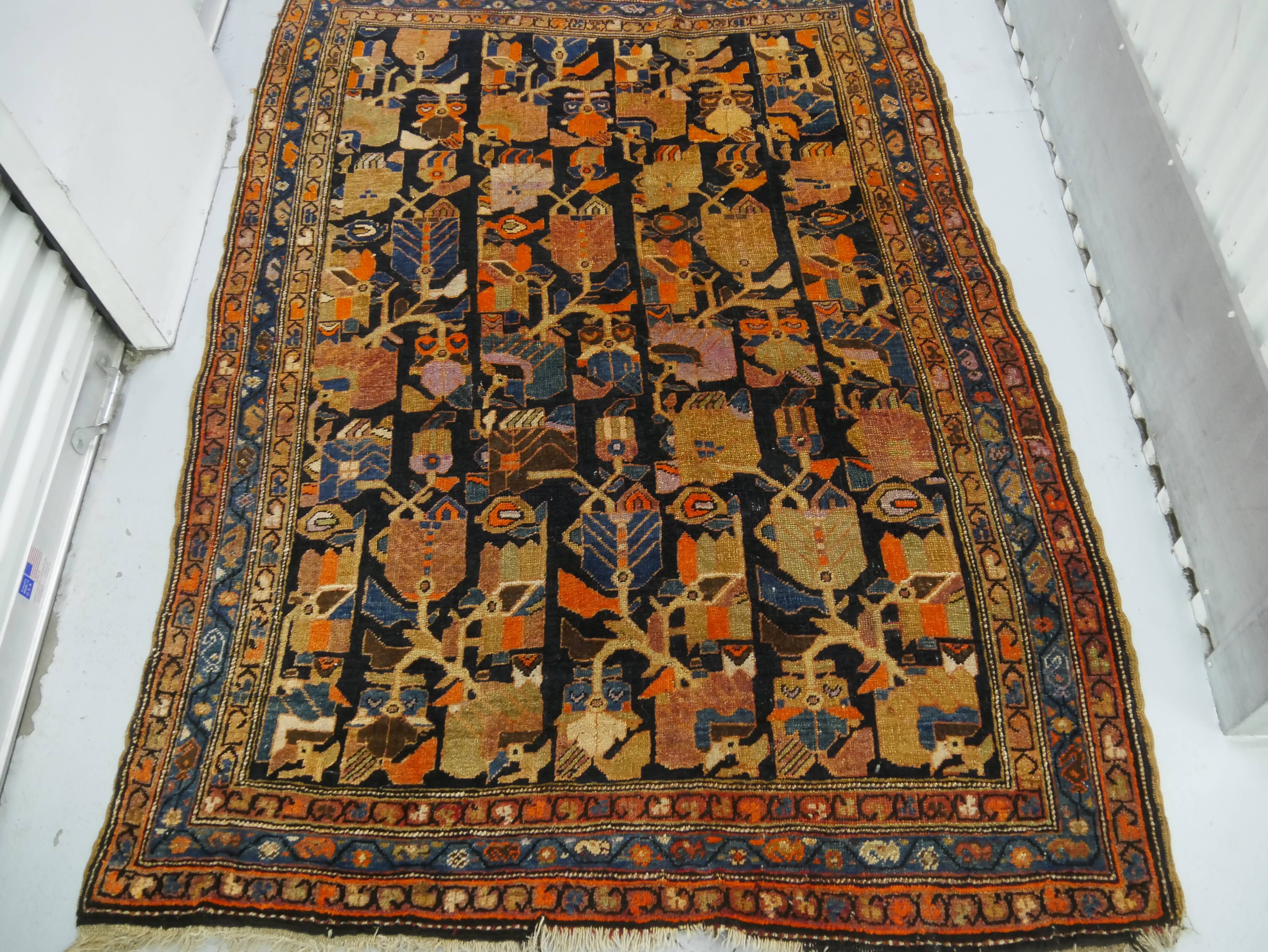 old persian bidjar carpet 182 x132 cm