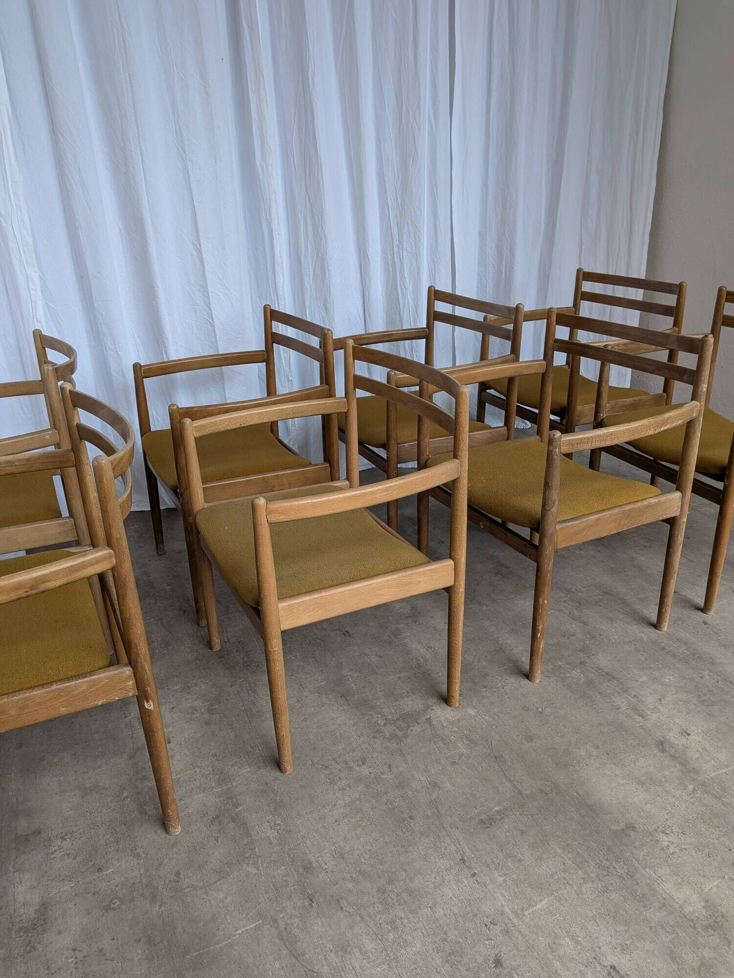 Set of 8 STOL Kamnik Armchairs / Yugoslav Mid Century Vintage Dining Chair