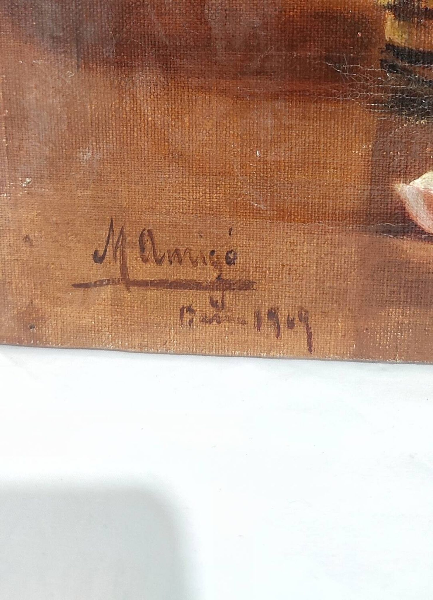 Oleo sur Lienzo. Espagne, 1909.