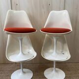 Série de 4 chaises tulip KNOLL vintage