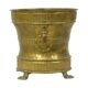 Old Brass Flower Pot Jardinière Mécap Belgium