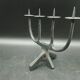 Brutalist Candle Holder Candlestick 4 Candles in Wrought Iron 60s/70s