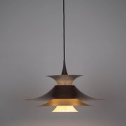 Danish vintage pendant lamp Radius by Erik Balslev, Fog og Morup, 1977