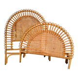 Rattan bed for one place