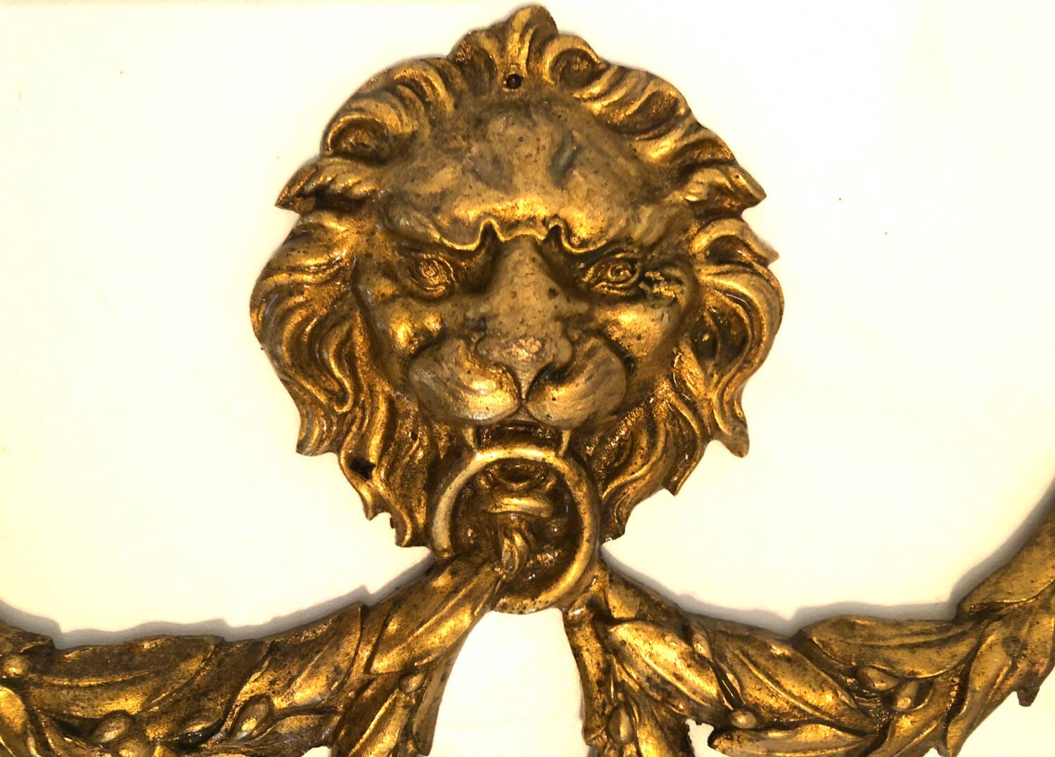 Lion Ornament Gilt Bronze