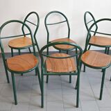 Set of 6 vintage Mobilor 1950 chairs