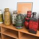 West German Fat Lava ceramic vase, glazed relief surface, 1970s