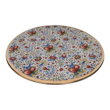 Vintage dish with floral motifs