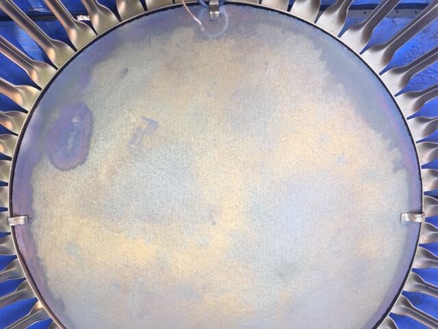Chaty Gold Metal Sun Mirror 1960