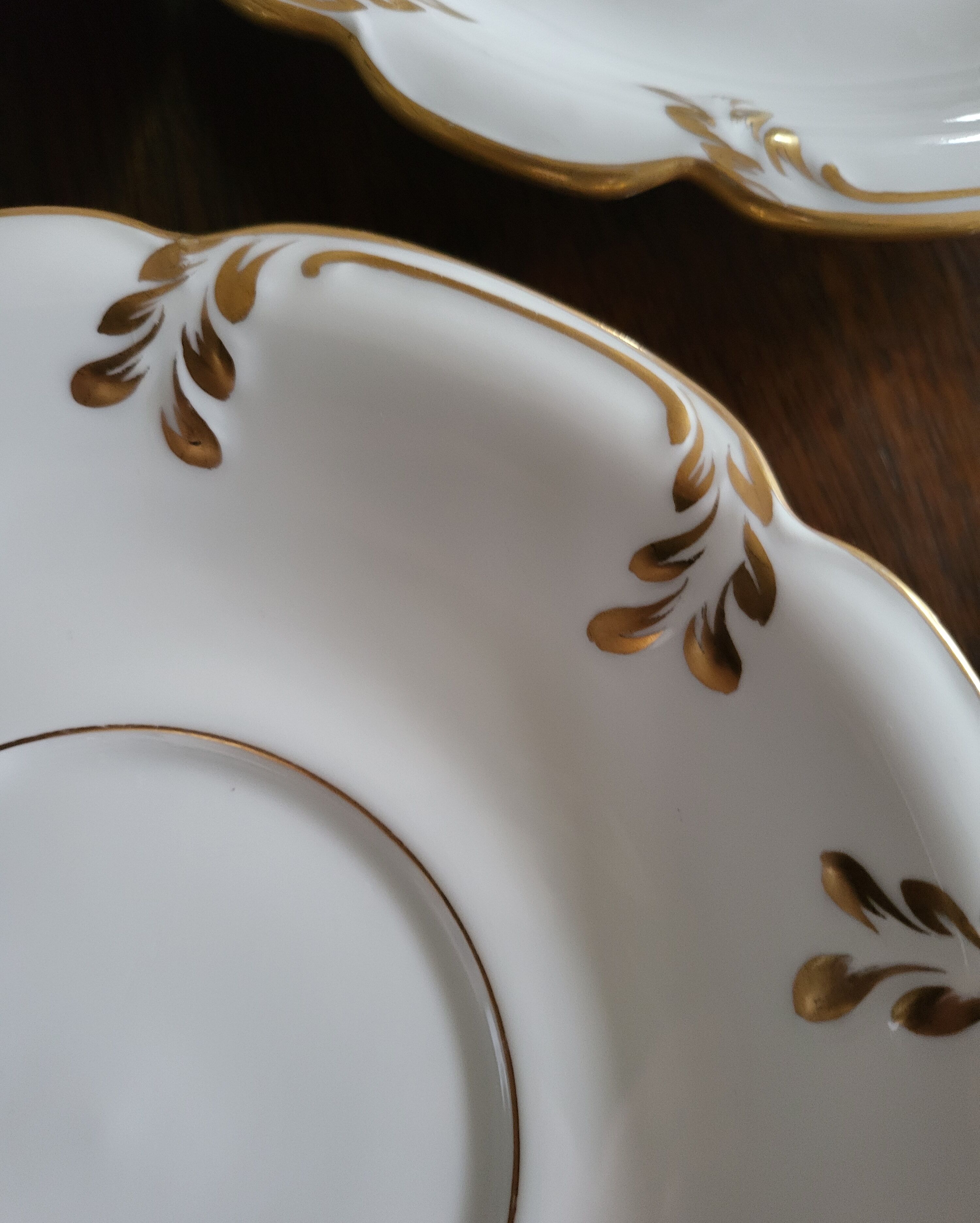 4 Dessert Plates in Old Paris Porcelain