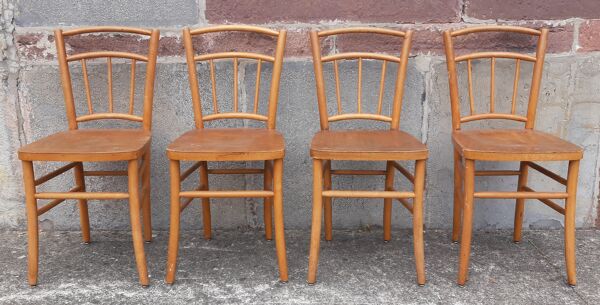 Chaises bistrot (Lot de 4 chaises)