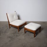 Mid Century Bouclé Lounge Chair, 1960s
