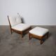 Mid Century Bouclé Lounge Chair, 1960s