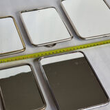 Set of five barber mirrors to install or hang