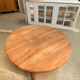 Oval art deco extendable dining table