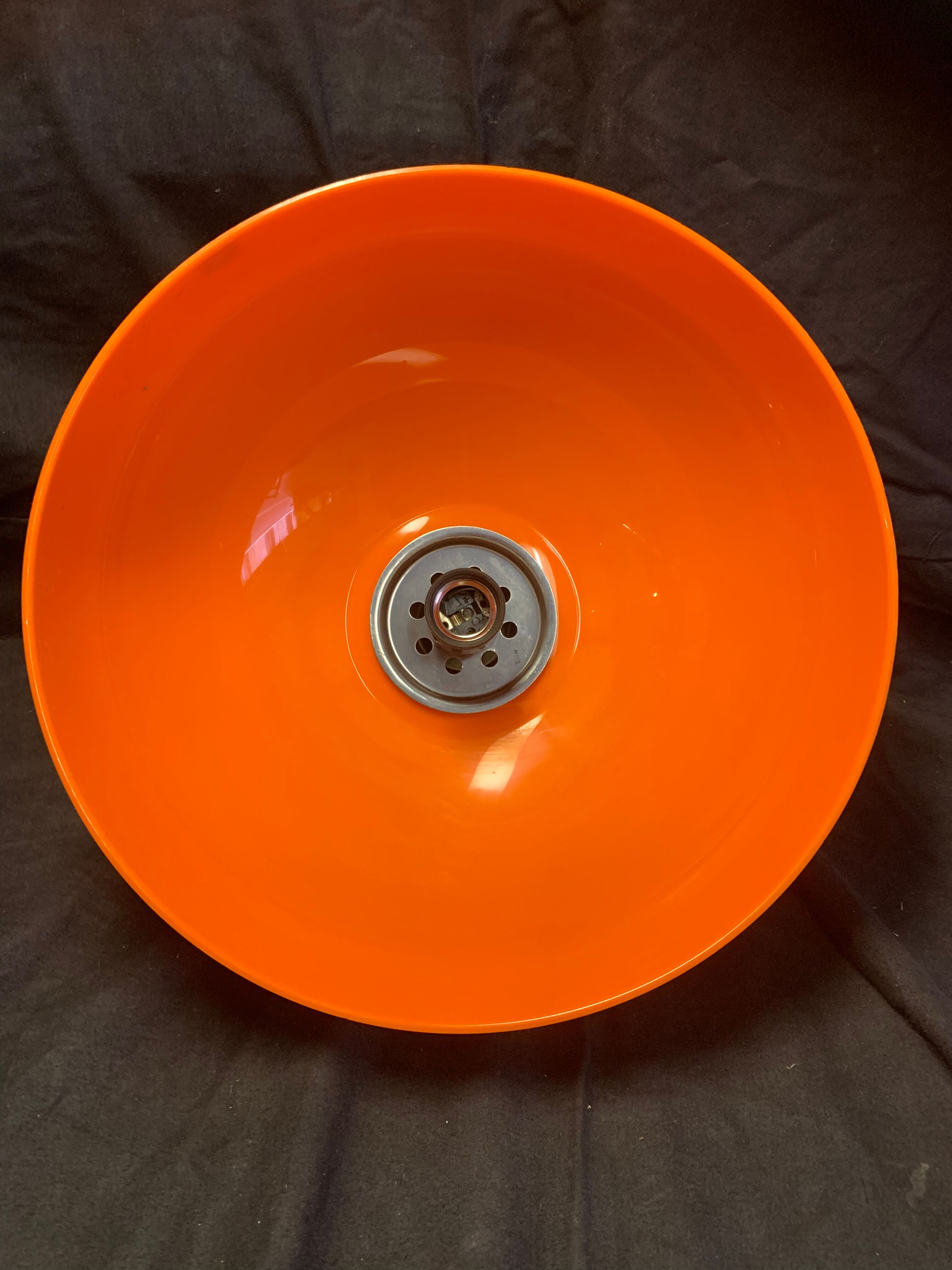 Chandelier , suspension vintage pop orange 1960