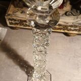 Crystal candlestick with diamond tip