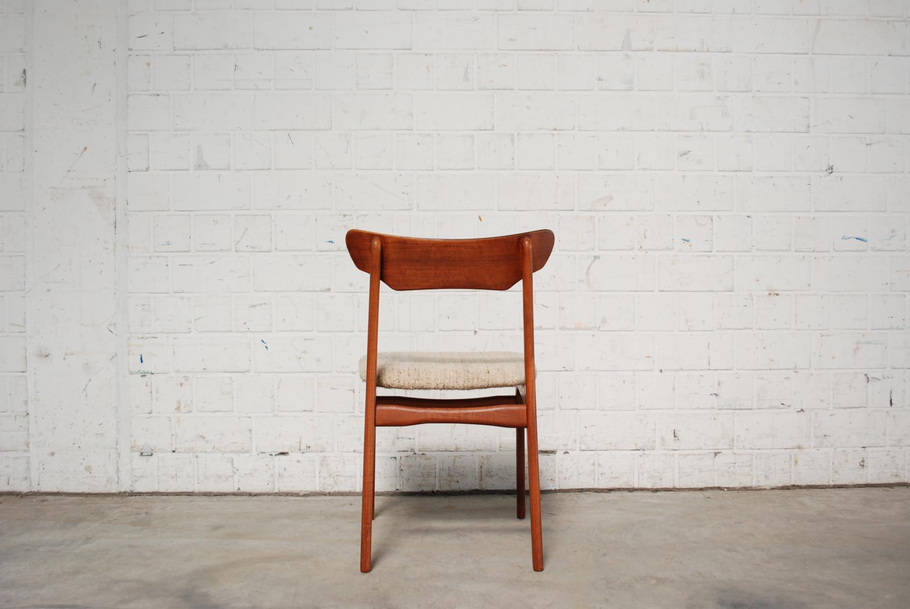 Lot de chaises en teck et chêne de Schiønning & Elgaard 1960