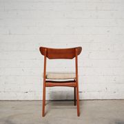 Set of teak and oak chairs by Schiønning & Elgaard 1960