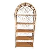Old rattan shelf