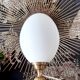 Lampe globe opaline