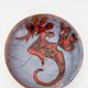 Assiette n°3 Hippocampe par Monique Brunner à Vence