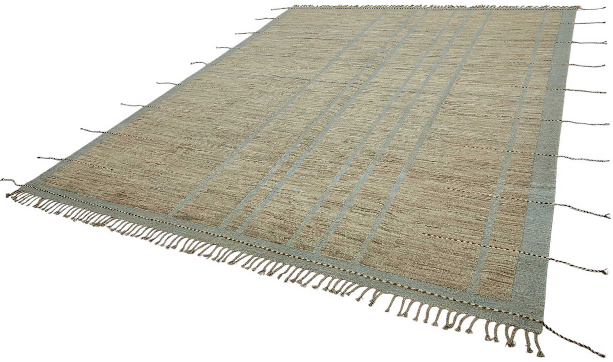 Hand-Knotted Turkish Contemporary 282 cm x 372 cm Brown Wool Carpet