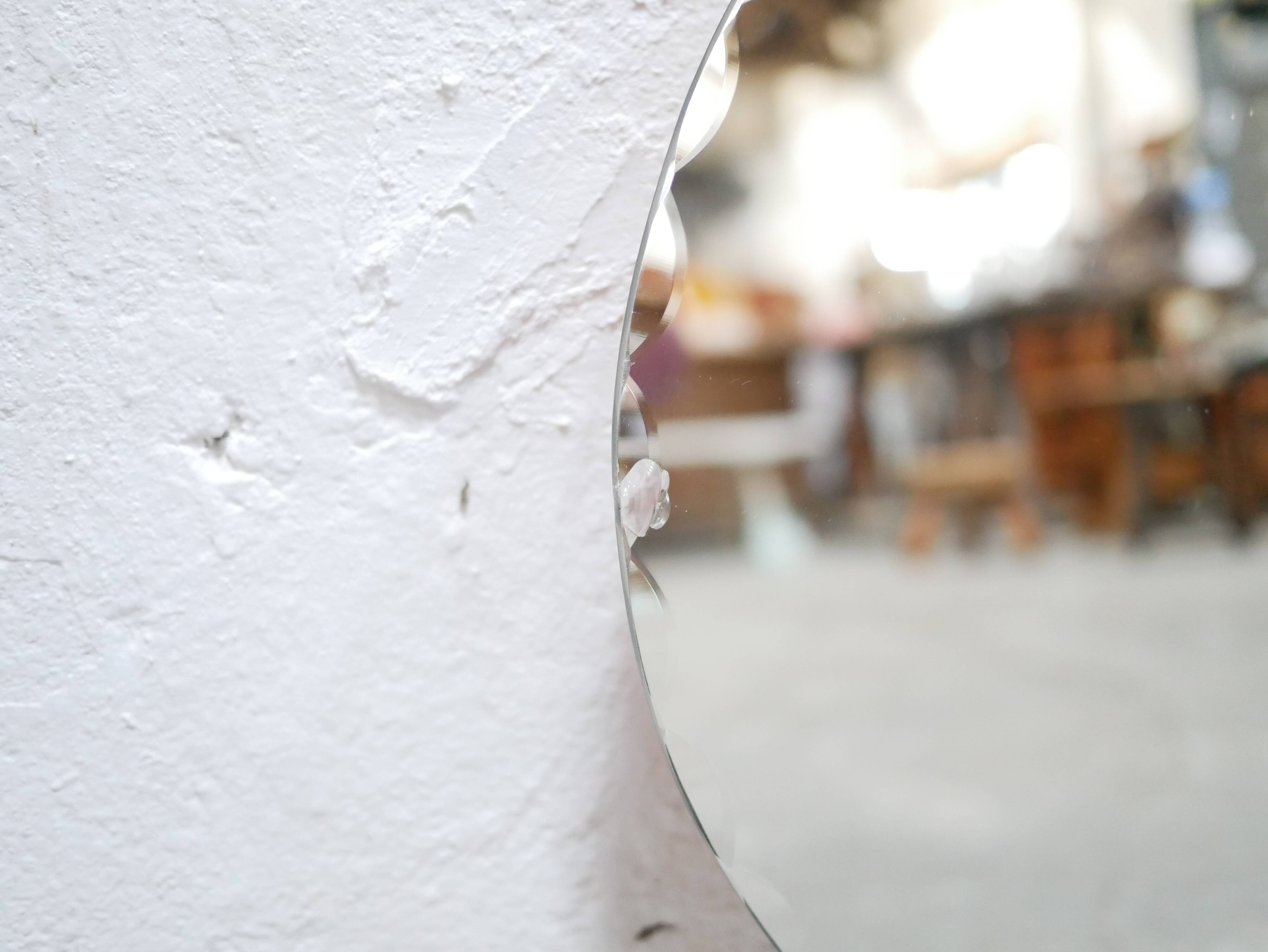 Mirror beveled art deco oval 59cm x 93cm