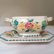 Saucière en faïence portugaise Anfora Águeda