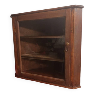 VIntage oak corner cupboard - vintage oak corner cupboard