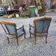 Pair of Louis XV style cabriolet armchairs