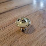 6 Polished Brass Furniture Knobs
