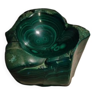 Malachite ashtray pocket emptier