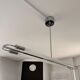 Streamline modern ceiling lamp in chrome with neon tubes, Germany, 1935