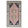 1970s Turkish Oushak Handmade Wool Cotton Pink Area Rug 114x212