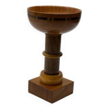 Art deco wooden bowl